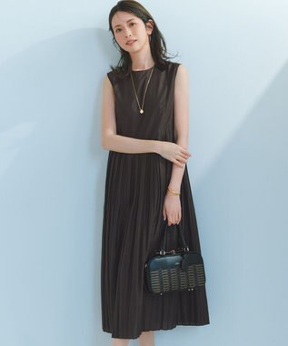 23区 プリーツコンビ ワンピース