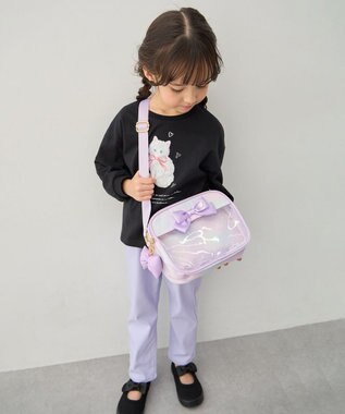 ANY KIDS クリアポケットショルダーバッグ レインボー