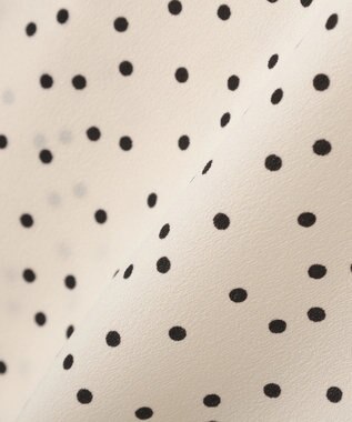 YECCA VECCA 2way裾アレンジパール釦ブラウス Dot