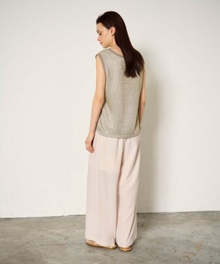 GRACE CONTINENTAL ラメカットトップ ゴールド