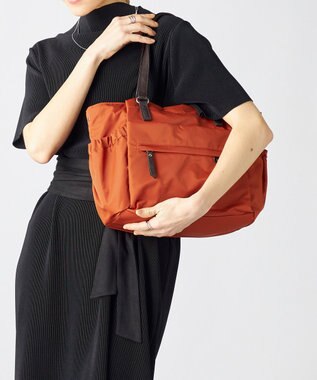 LA BAGAGERIE 【MONICA】ポーチ付き3WAYトートバッグ オレンジ