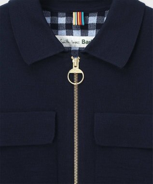 Paul Smith Paul Smith Loves Barbour Whitby Knitted ジップアップジャケット ネイビー