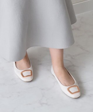 Bridget Birkin 【Bridget Birkin】スクエアバックルフラットシューズ