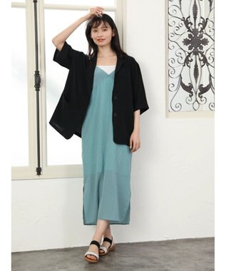 Green Parks ・ＳＵＧＡＲ　ＳＰＯＯＮ　サッカーギンガムキャミワンピ Green