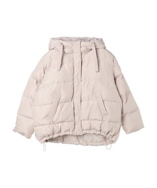 earth music&ecology フーディー中綿ブルゾン Beige