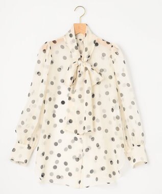 組曲 S 【組曲×setsuko sagittaire】シフォンプリント2WAYブラウス アイボリー系5