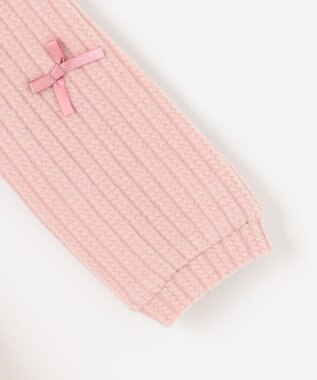 ANY KIDS ふくれジャガードリボンチュニック ピンク