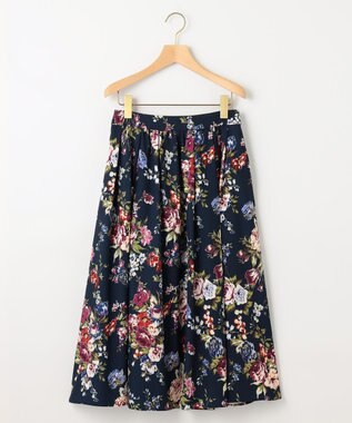 組曲 S 【23AW】ローズブーケプリント フレアスカート ネイビー系5