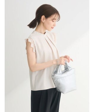 Green Parks ・ＥＬＥＮＣＡＲＥ　ＤＵＥ　リネンライクレースブラウス Ivory