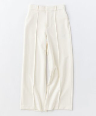 UNFILO イージーケア ワイドパンツ アイボリー