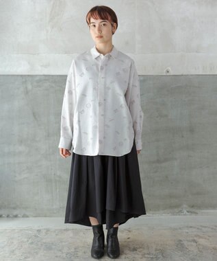 POLS アシンメトリースカート ブラック