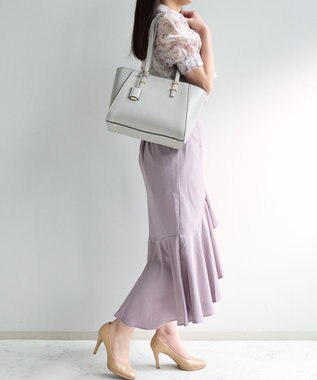 ACE BAGS & LUGGAGE Jewelna Rose バベット ロングハンドル トートバッグ 16187 ジュエルナローズ グレー