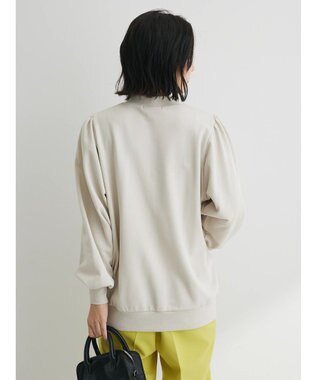 Green Parks 袖ギャザーボリューム裏毛プルオーバー Light Beige