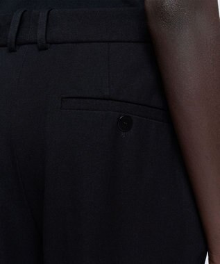 JOSEPH ギャバジンストレッチ ワイドレッグトラウザーズ YUKIO Black