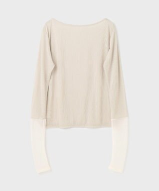 GRACE CONTINENTAL シアーアセテートカットトップ ベージュ