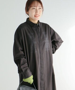 CRAFT STANDARD BOUTIQUE 刺繍入ツイルワンピース