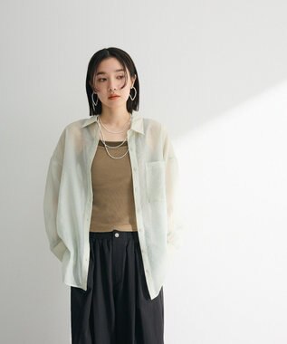 Green Parks ・Ｐｅｔｉｔ　Ｆｌｅｕｒ　レイヤードキャミ（カップ付 Gray Mixture