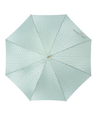 MOONBAT FURLA 長傘 モノグラムジャガード UV 日本製 ミントグリーン