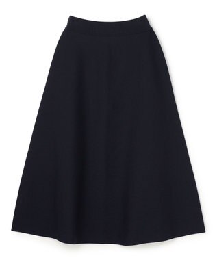 UNFILO L BEAUTY FORM KNIT フレアスカート セットアップ ネイビー