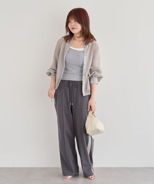 Green Parks ・Ｐｅｔｉｔ　Ｆｌｅｕｒ　レイヤードキャミ（カップ付 Gray Mixture