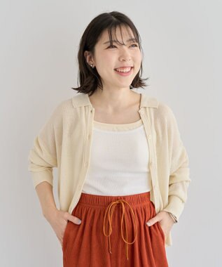 Green Parks ・Ｐｅｔｉｔ　Ｆｌｅｕｒ　レイヤードキャミ（カップ付 Gray Mixture