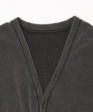 WEGO 【ユニセックス着用ITEM】ケミカルスウェットカーディガン ブラック