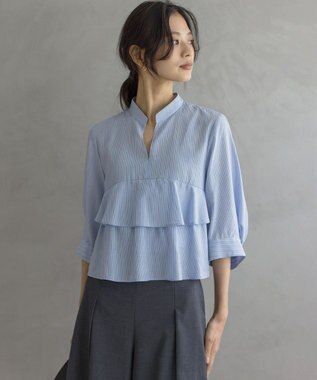 リヨセルシャーティングティアード ブラウス