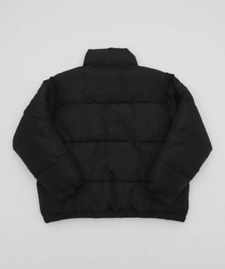 WEGO 【ユニセックス着用ITEM/MLサイズ展開】パファーグラフィックブルゾン ブラック