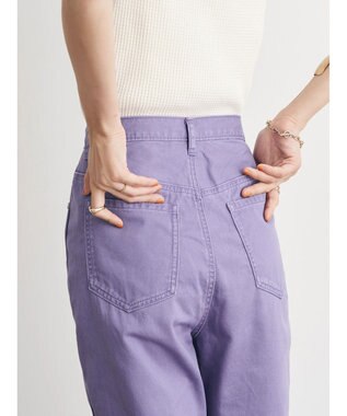 earth music&ecology カラーフレアパンツ Purple