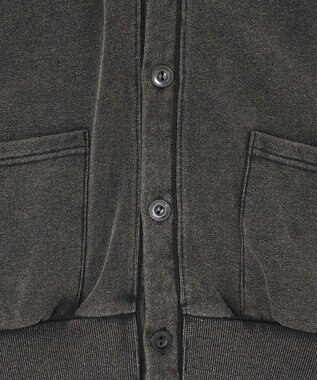 WEGO 【ユニセックス着用ITEM】ケミカルスウェットカーディガン ブラック