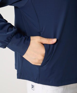 FILA GOLF／marie claire 【FILA GOLF】スーパーナイロンクール｜超接触冷感UVパーカー ネイビー