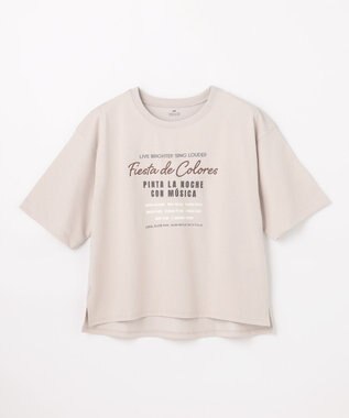 ANY ANYファンクションロゴTシャツ グレージュ