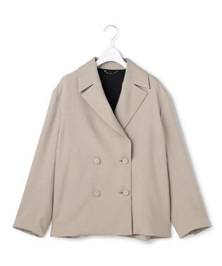 ICB 【WEB＆一部店舗限定】 SerikaWorsted トレンチ型ショートコート ベージュカーキ