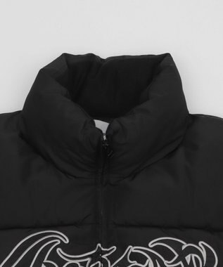 WEGO 【ユニセックス着用ITEM/MLサイズ展開】パファーグラフィックブルゾン ブラック