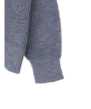 Green Parks Ｍｉｘカラーニットゆるカーディガン Blue