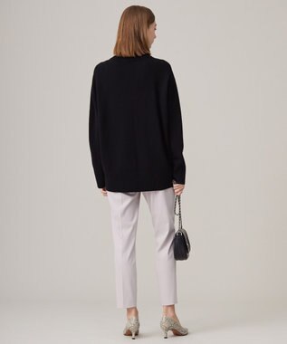 ICB L 【洗える】ウォームサテン ドロストパンツ ヘイズピンク系