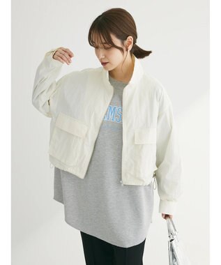 Green Parks ・ＥＬＥＮＣＡＲＥ　ＤＵＥ　スタンドナイロンブルゾン Ivory