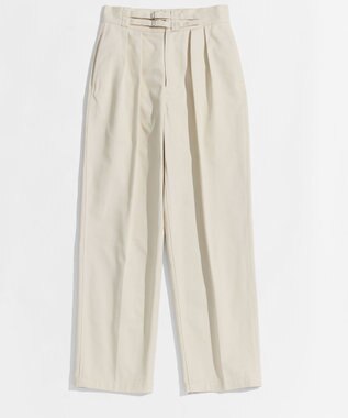 LENO DOUBLE BELTED GURKHA TROUSERS 《UNISEX》 ダブルベルトグルカパンツ IVORY