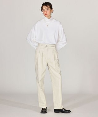 LENO DOUBLE BELTED GURKHA TROUSERS 《UNISEX》 ダブルベルトグルカパンツ IVORY