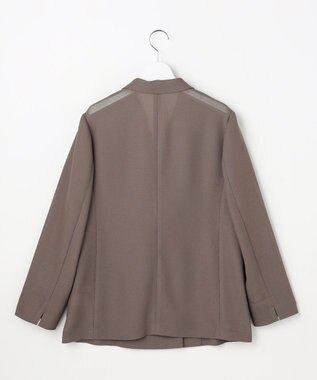 ANY SIS L シアーメッシュ ダブルジャケット モカグレー