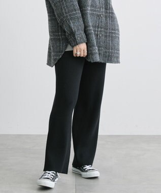 AMERICAN HOLIC バイパチリブニットパンツ Black