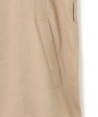 BEIGE， MICA /  リネンブレンドベルト付きジレ  L.Taupe