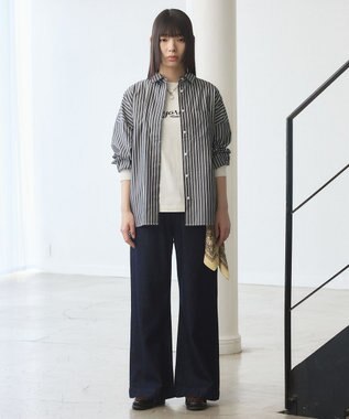 J.PRESS YORK STREET 【WOMEN】ソフトワイドデニム ネイビー系