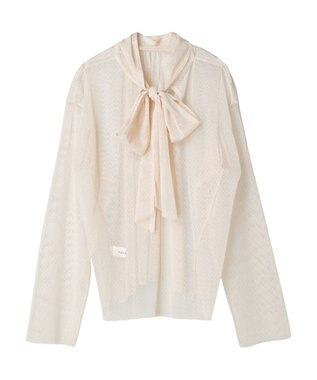 Green Parks AnriettMusee ドットチュール２ＷＡＹボウタイブラウス Ivory