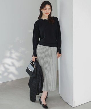 ANY SIS CICA加工 ビューティドルマン ニット ブラック