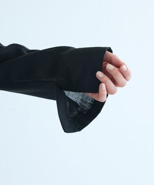 CRAFT STANDARD BOUTIQUE リネンライクオーバーサイズジャケット Black