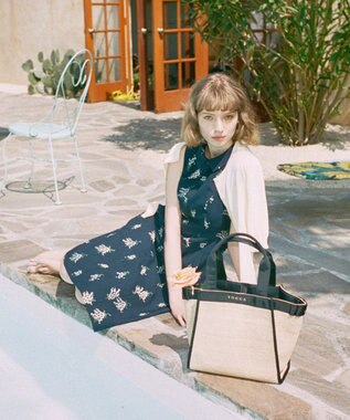 TOCCA 【洗える！】SWAN CREWNECK クルーネック カーディガン イエロー系