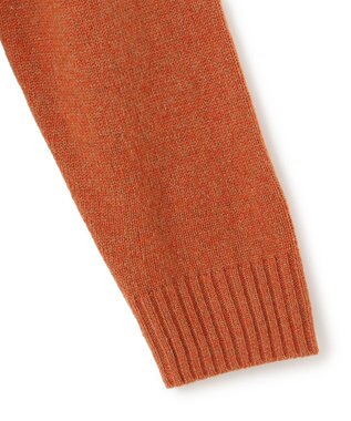 J.PRESS MEN 【Cash Lamb's Wool】畔編みハーフジップ ニット オレンジ系