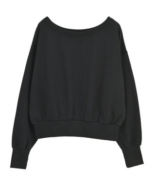 Green Parks オフショルスウェット Black