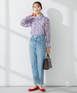 組曲 【23SS】ヴィンテージフラワープリント ブラウス パープル系5